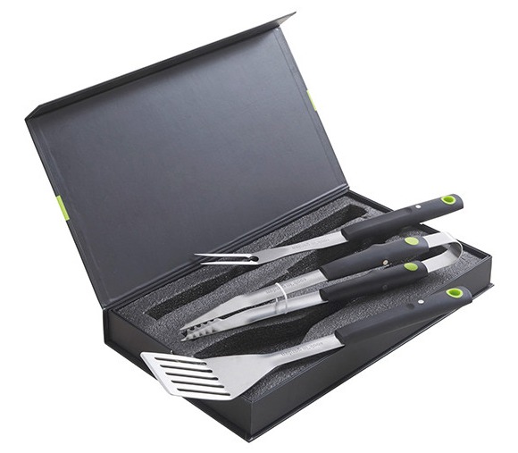 Accessoire plancha set 3 ustensiles aimantés plancha