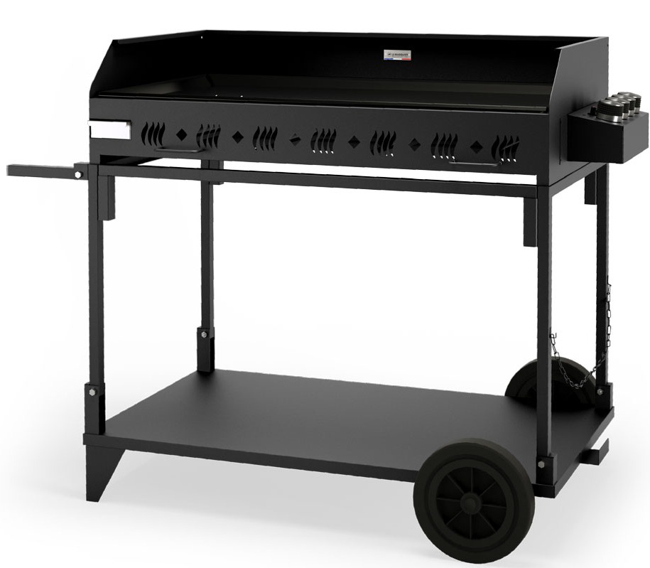 MAINHO - Chariot desserte surbaissé inox pro pour grills et planchas 900 mm  