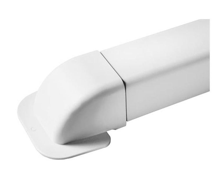 Goulotte sortie de mur blanc pur 110x75