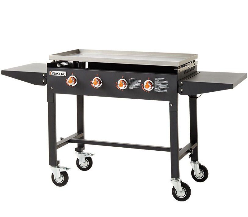 Plancha à Gaz Simogas Extreme-75 - 2 Brûleurs 6.6kW, Plaque Acier 6mm, Garantie 20 Ans