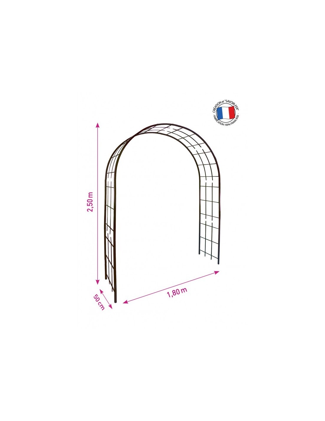 Arche de jardin décor treillage par LOUIS MOULIN