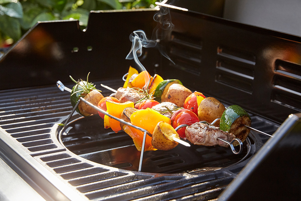 Barbecue professionnel en fonte B1455 pour grillades au charbon de