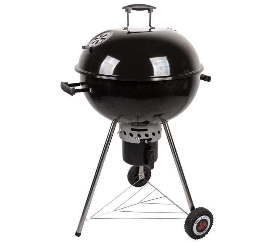Pieds De Rechange Pour Barbecue Weber Boule - Acier Inoxydable, Anti-bascule - Noir - Compatible 47, 57, 67 Cm