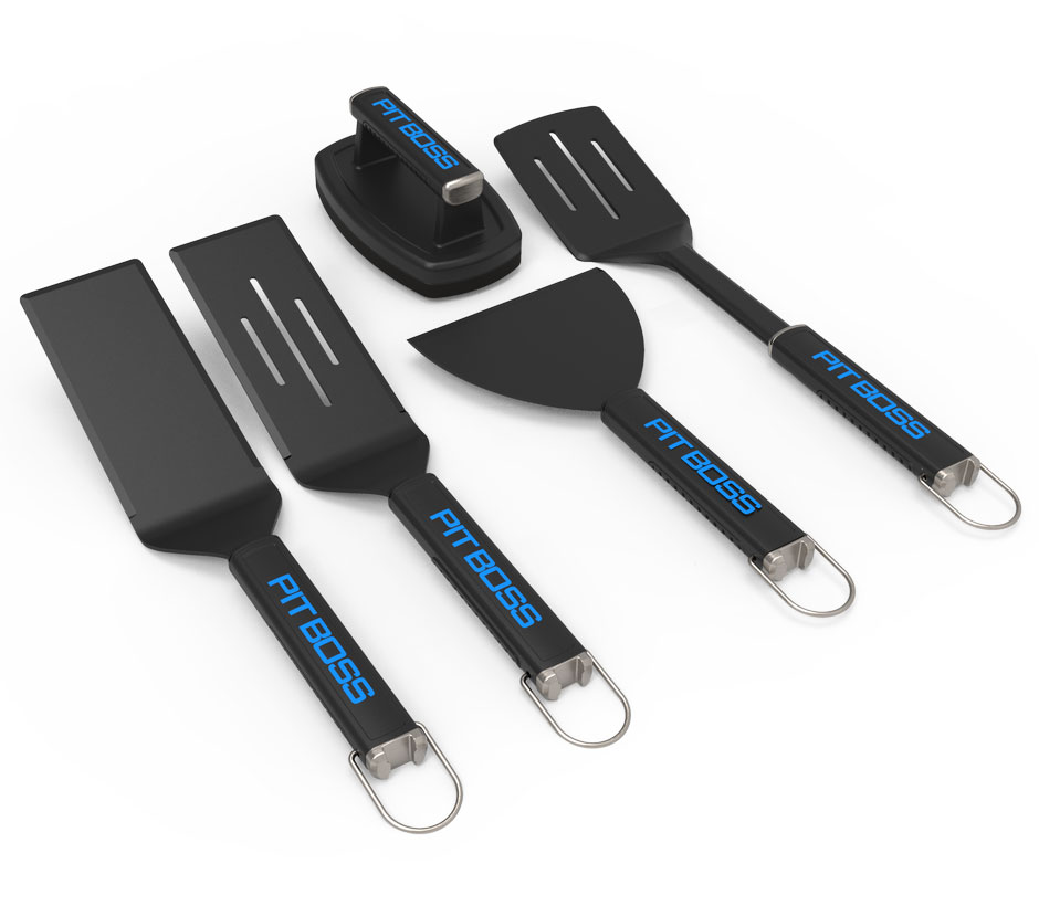 Accessoire plancha set 3 ustensiles aimantés plancha