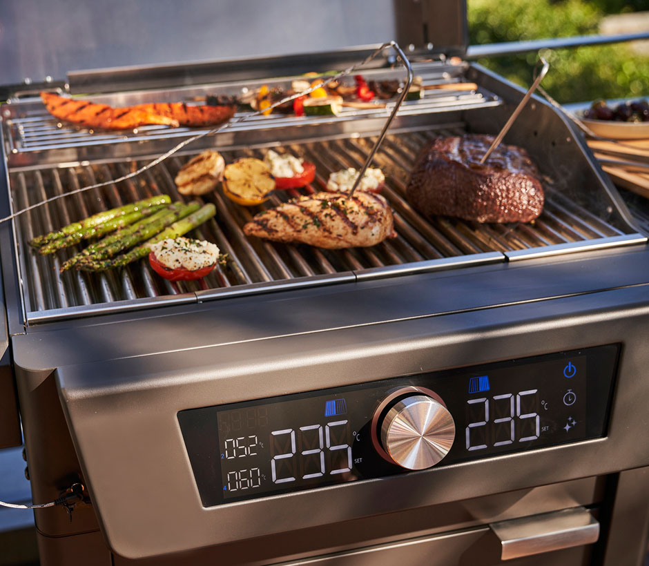 Barbecue électrique 220V Avec Température Réglable 50-300°C - Pour 5 à 10 Personnes | Grille Amovible, Bac à Graisse, 2.6kW
