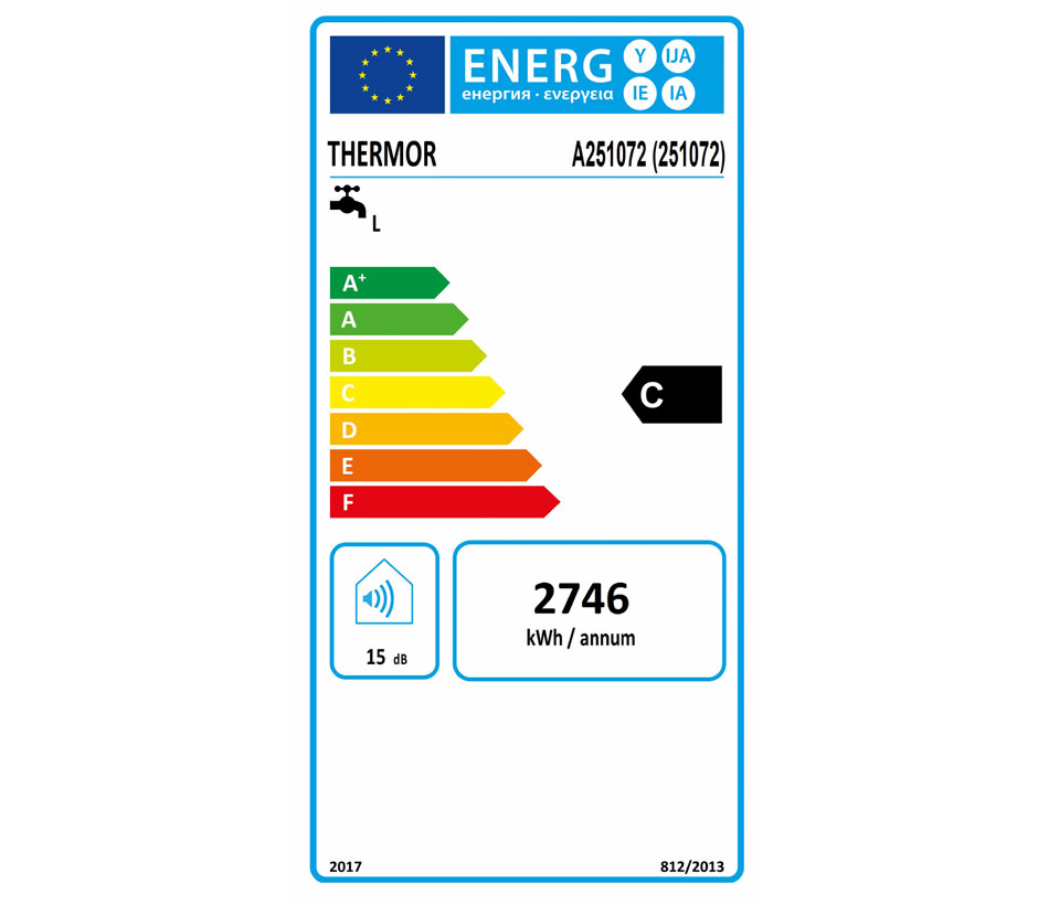 Thermor Chauffe Eau Électrique Duralis 100l Aci Hybride Stéatite Vertical  Mural Diamètre 570mm Réf. 861410 - Thermocom