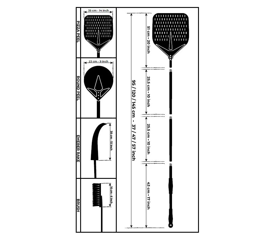 Set Accessoires Pizza Four Alfa Forni - Ustensiles Special Pizza 