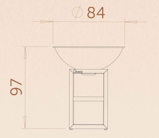 quoco-medium-corten-dimensi