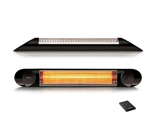 Chauffage radiant Blade 2000w Noir