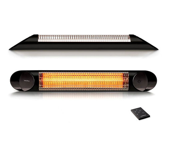 Chauffage radiant Blade Optima 2500w Noir