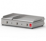 Plancha gaz CHEF 80MIX 26 lisse 55 lisse