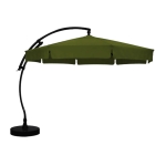 Parasol déporté Easy Sun 350 Olefin Vert Forêt avec volants