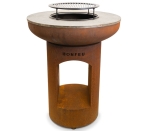 Brasero Plancha BonFeu BonBiza Ouvert Corten