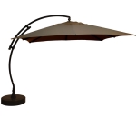 Parasol déporté Easy Sun 320 Carré Olefin Taupe sans volants