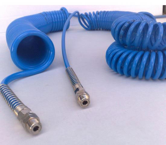 Tube air comprimé Spirale En Polyurethane 4x6mm / 4m