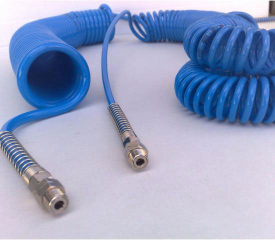 Tube air comprimé Spirale En Polyurethane 4x6mm / 8m