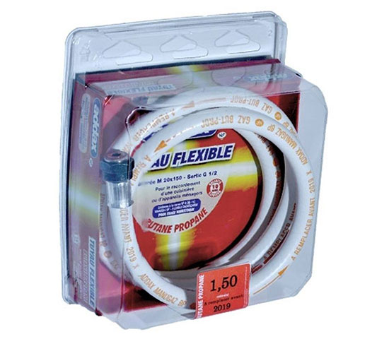 Tuyau flexible Inox pour Butane/Propane 1M50 sans date limite