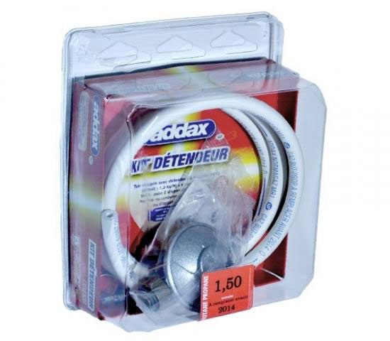 Tuyaux butane propane Kit 5 Ans 1m50 + Détendeur